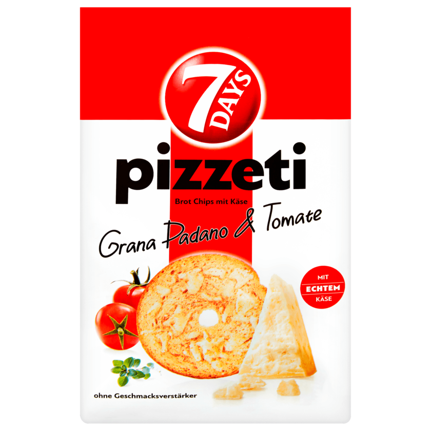 7 Days Pizzeti Grana Padano & Tomate 175g